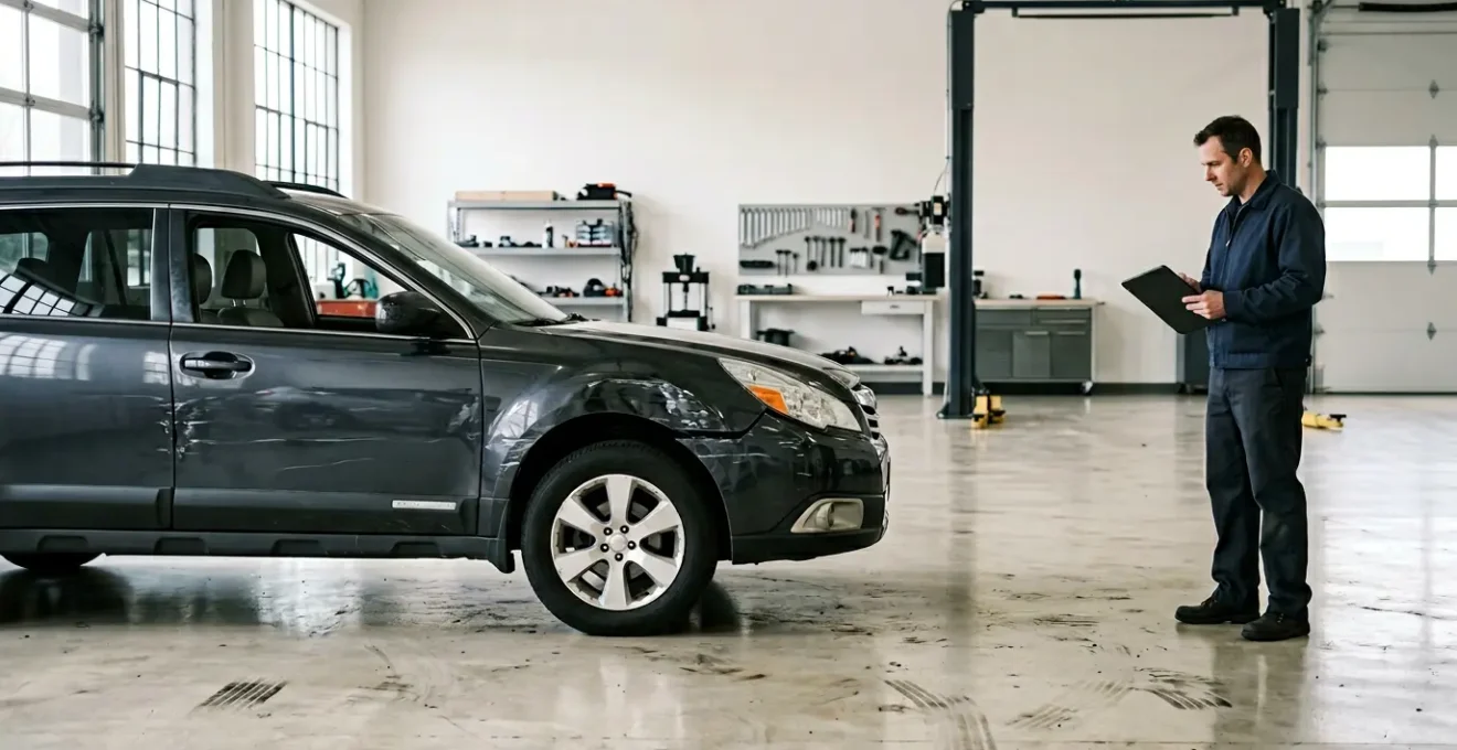 Expertise automobile avec évaluation des dommages sur un véhicule accidenté